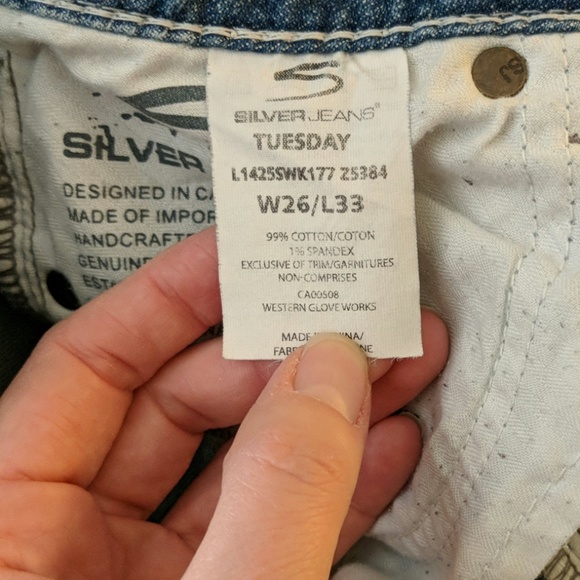Silver Tuesday Bootcut jeans, sz W26/L33 - Picture 4 of 7